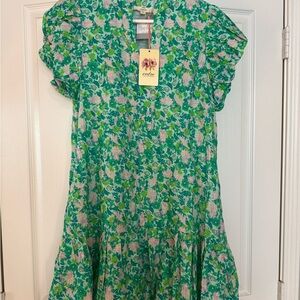 Green Floral Dress